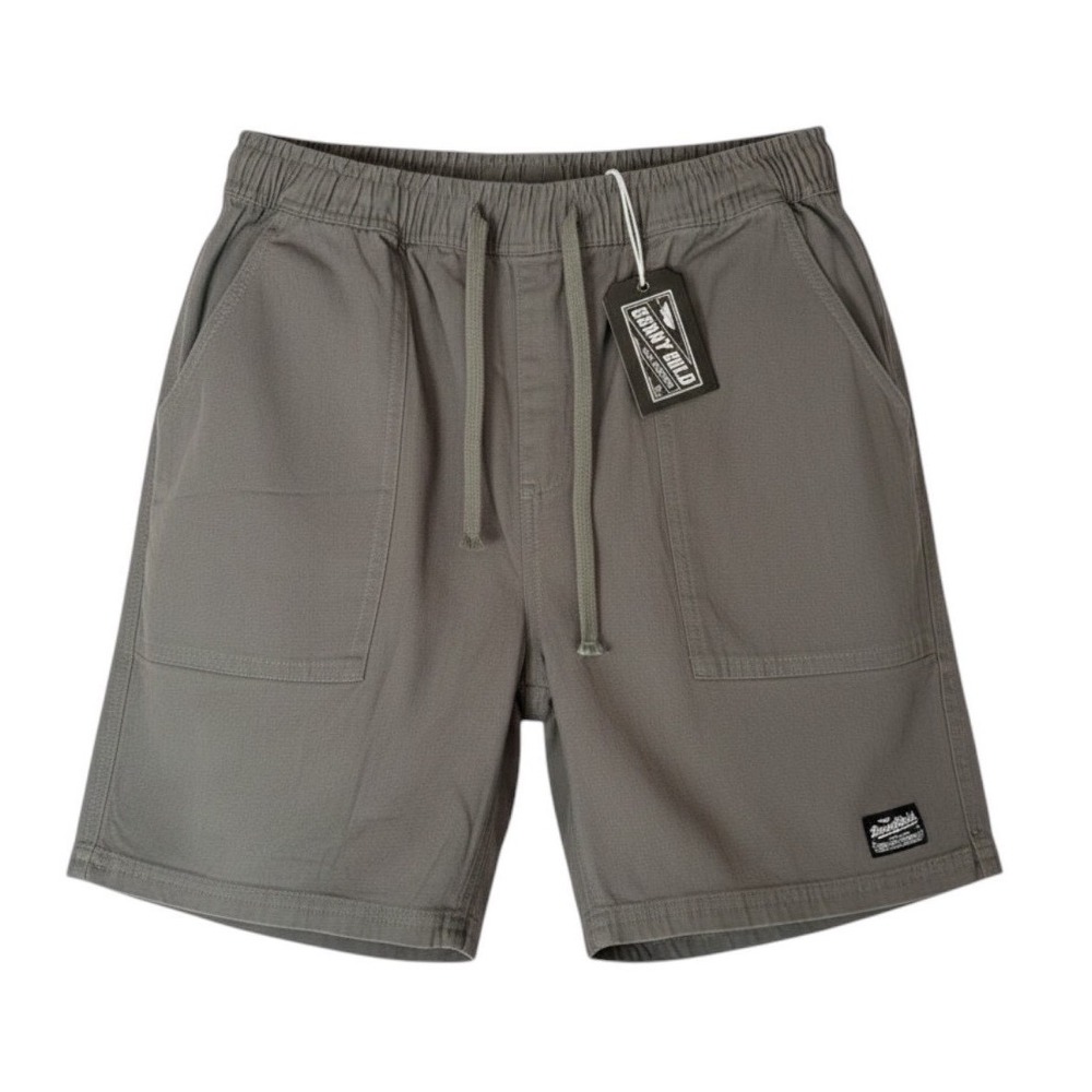 Benny Gold San Francisco Pull On Chino Shorts Gray Canvas Streetwear Size S NWT